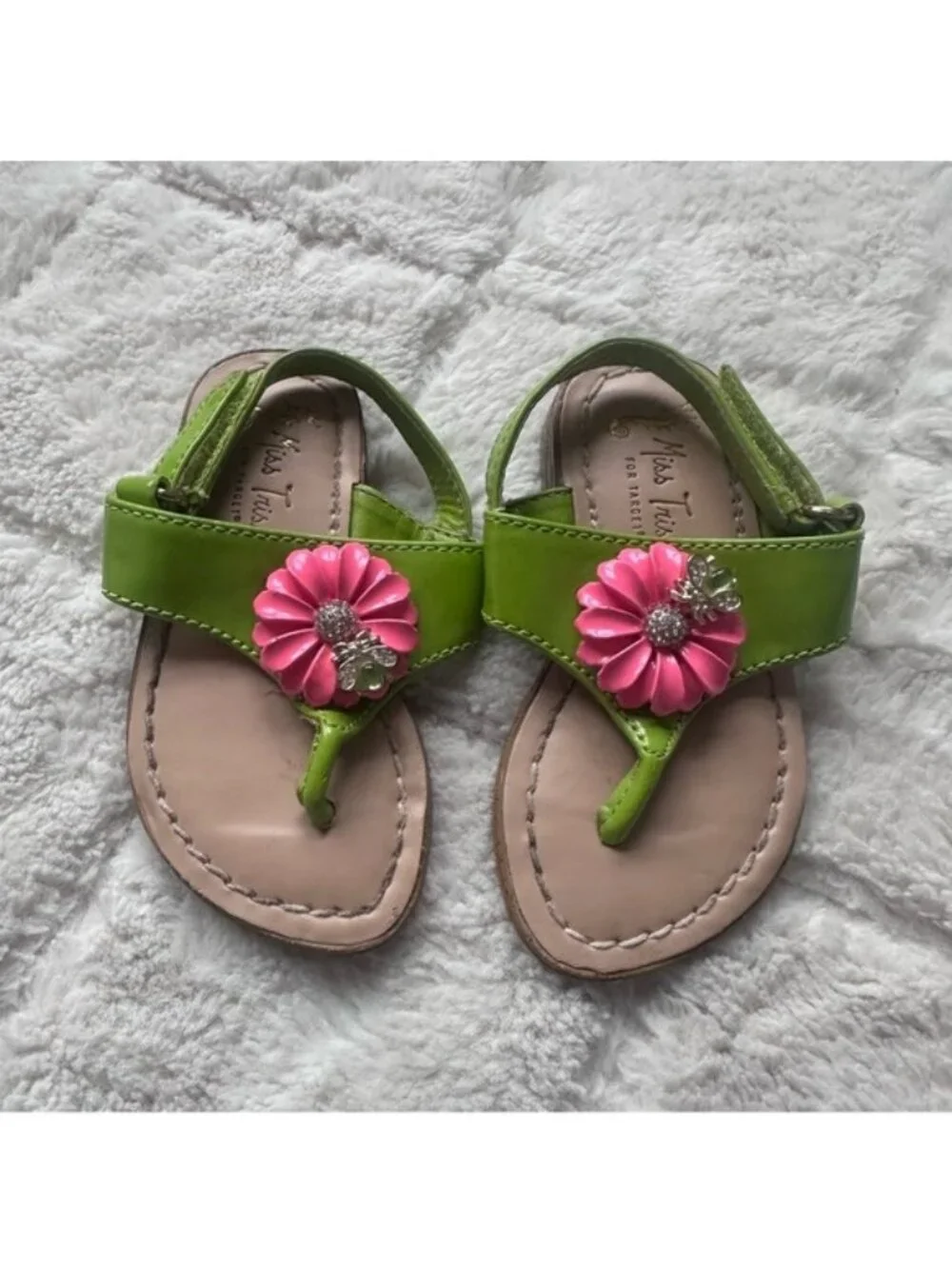 Miss Trish X Target | Green and Pink floral Sandals | Size 5
